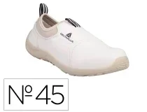 Zapatos de seguridad Deltaplus microfibra pu suela pu monodensidad color blanco talla MIAMIS2BC45